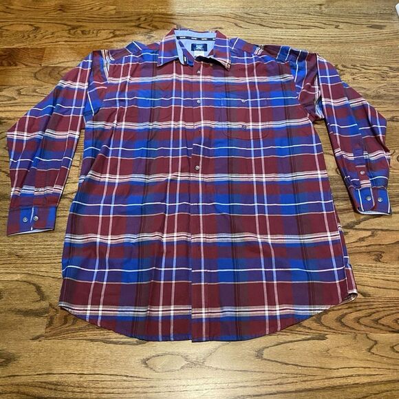 Wrangler 20X Shirt Mens 2XT Red Plaid Cowboy Big & Tall Western  Rodeo Ranch XXL - Picture 1 of 7